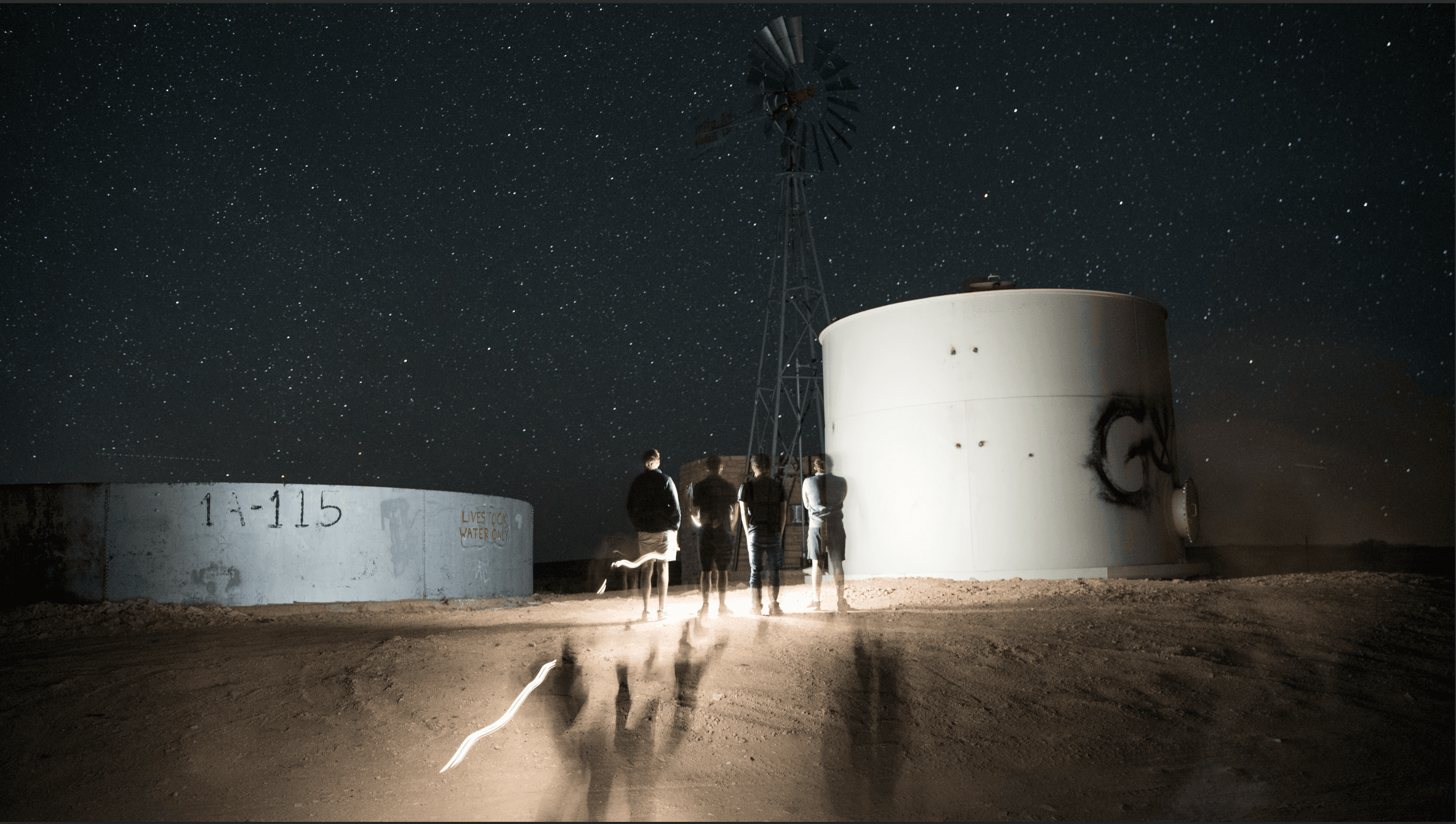 Night sky full of stars above the Navajo Nation