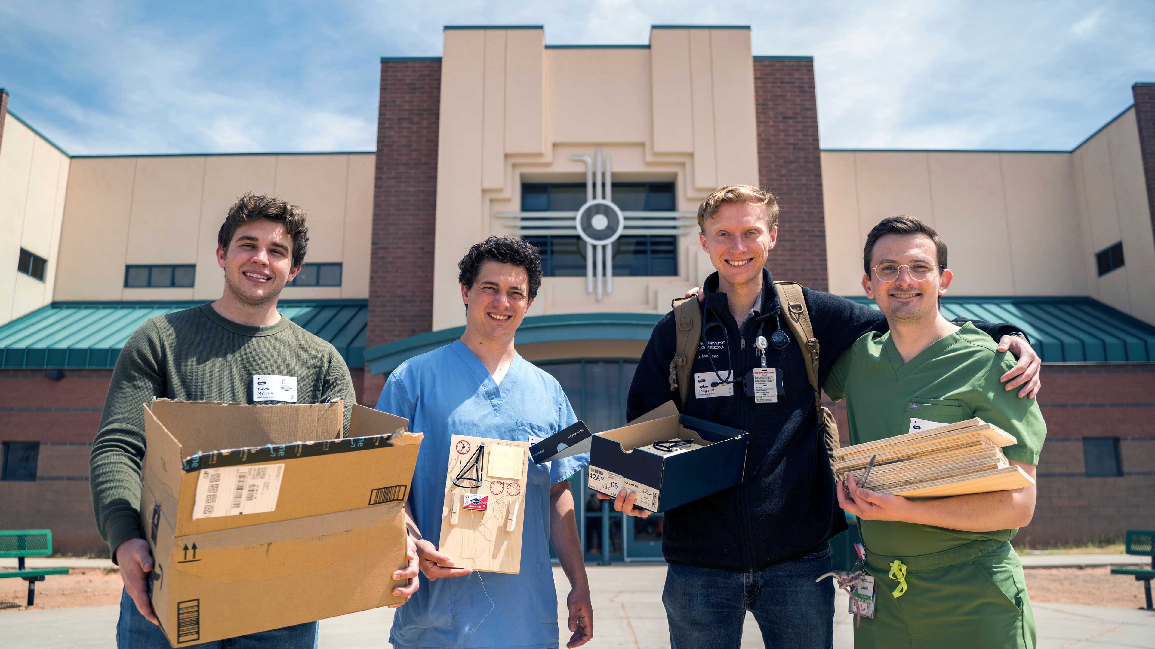 Navajo youth learning suturing